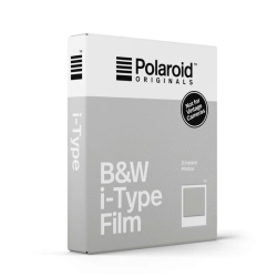 POLAROID 寶麗來 B&W i-Type Film 白框 (6001) 即影即有菲林相紙